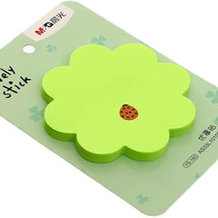 Lovely sticky note high quality paper cloud shape 76 * 76 mm for student, office - green