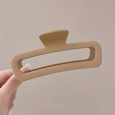 Large Hair Claw Clip In Pastel Colors,Hair Accessories Matte Hair Clips for Women Girls Korean style Hair Clutcher For Thick/Thin Hair Strong Hold Barrette Jumbo Hair Clips