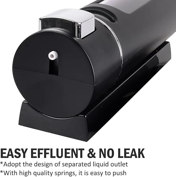 Wall Mounted Liquid Soap Dispenser, 400ml Manual Pump, for Shampoo, Sanitizer, and Lotion, High-Durability ABS Storage, for Bathroom and Kitchen