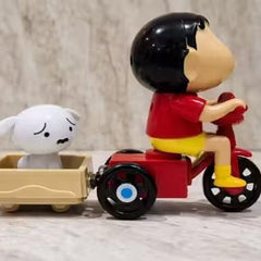 Action Figure Anime, Shin- Chan Anime, Sleeping Poseable Doll - Car Dashboard & Desk Decoration, Funny Collectible Toy for Fans and Adults (Safe for Ages 6+) (Shinchan with Shreeo)