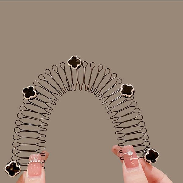 Hair Clips, 1 Pcs Stretchable Invisible Hair Pins Hair Finishing Fixer Comb Holder Stretchable Hair Pin, Invisible Hair Holder Hair Styling Tools Hair Accessories For Women & Girls