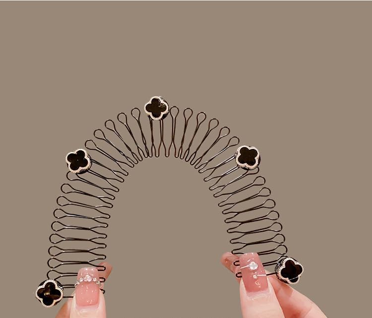 Hair Clips, 1 Pcs Stretchable Invisible Hair Pins Hair Finishing Fixer Comb Holder Stretchable Hair Pin, Invisible Hair Holder Hair Styling Tools Hair Accessories For Women & Girls