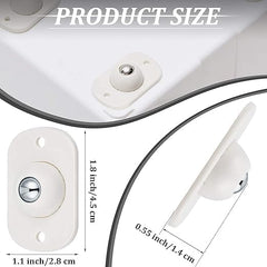 4 Pcs Self Adhesive Mini Swivel Casters Wheels,Universal Wheels at The Bottom of The Storage Box