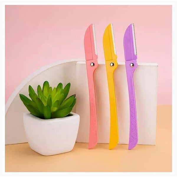 Feather Flamingo Face Razors for Women Eyebrow, Facial & Body Hair Removal Razors with Safety Guard | Gentle Shaving Tool for Sensitive Skin