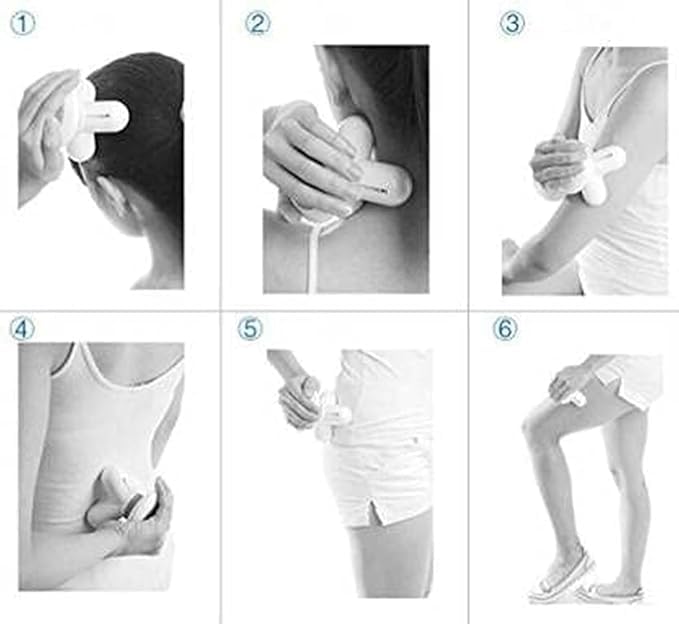 Massager Mini Corded Electric Powerful Full Body Massager with USB Power Cable for Muscle Pain, Mini Vibration Full Body Massager
