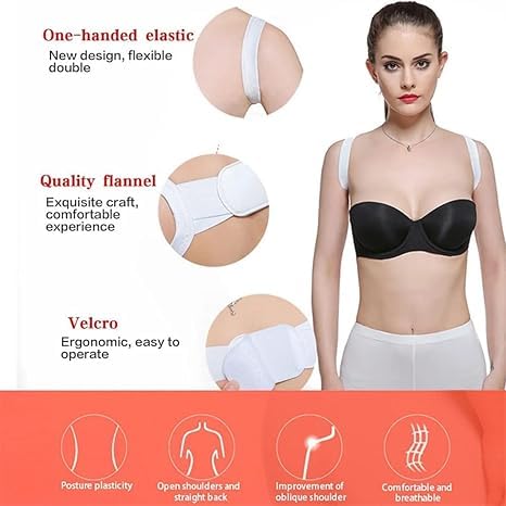 Posture Corrector - Adjustable Back Brace for Men and Women -Relieves Neck, Shoulder, Clavicle, and Back Pain, Back Belt for Back Pain, Breathable Design