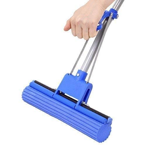 Sponge Mop for Floor Cleaning with Super Absorbent PVA Magic Telescopic Adjustable Handle Home, Kitchen, Bathroom, Bedroom, Office