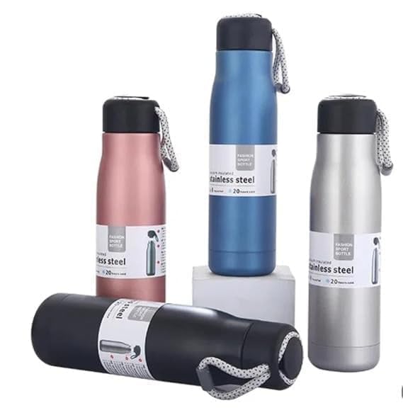 Premium 500ml Stainless Steel Vacuum Insulated Flask | Hot & Cold Double Wall Bottle | Leak-Proof Sport Water Bottle