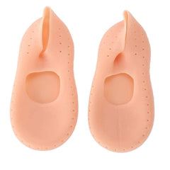 eel Socks Care Silicone Socks with Comfort Strap, Full Length, Anti-Crack Moisturizing Gel Protection (Anti Crack Full Heel Socks with Strap)