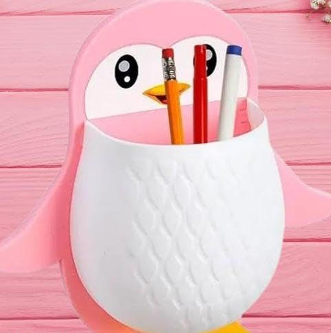 Penguin Storage Wall Mount Remote Control Holder TV Stand Makeup Storage case Remote Phone Holder Makeup Wall Organizer Wall Remote Control Holder