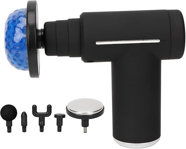 MDHL Gun Massager Machine for Pain Relief - Body, Neck, Shoulders, Back, Arms & Feet Massager - 6 Speed Settings -7 Heads Attachment (XY17, Black)