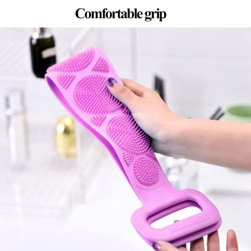 Extra Long Double Sided Silicone Back Scrubber for Shower