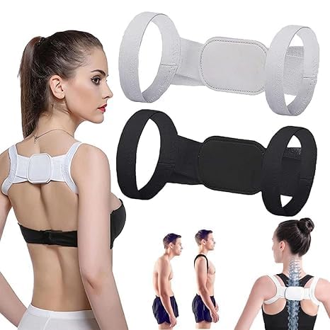 Posture Corrector - Adjustable Back Brace for Men and Women -Relieves Neck, Shoulder, Clavicle, and Back Pain, Back Belt for Back Pain, Breathable Design