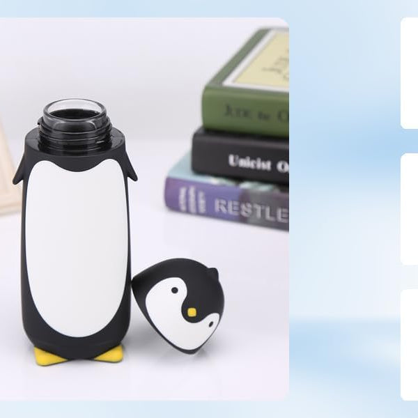 Penguin Glass Water Bottle 300ml