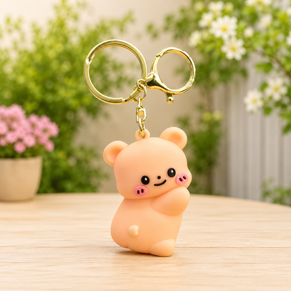 Cute Bear Couple Keychain