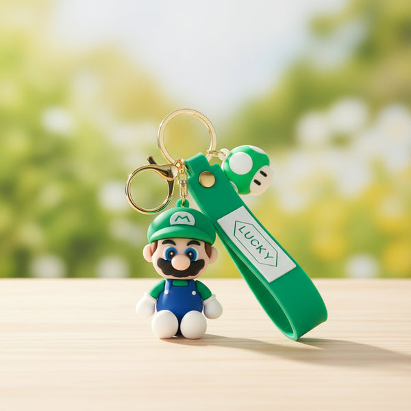 Super Mario Silicone Keychains (Blue)