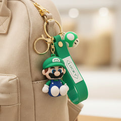 Super Mario Silicone Keychains (Blue)