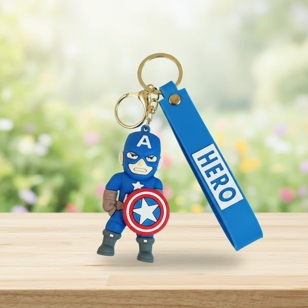 Captain America Silicone Keychains