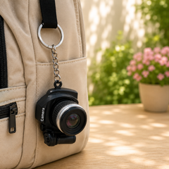 Flash Camera With Sound Keychain