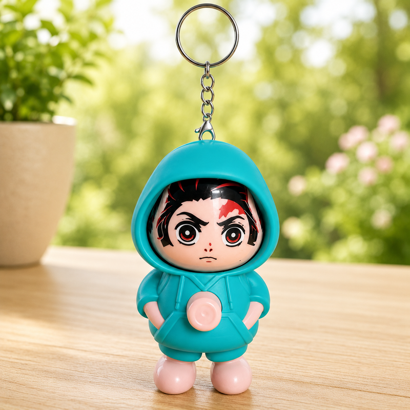 Demon Slayer Face Changing Keychain