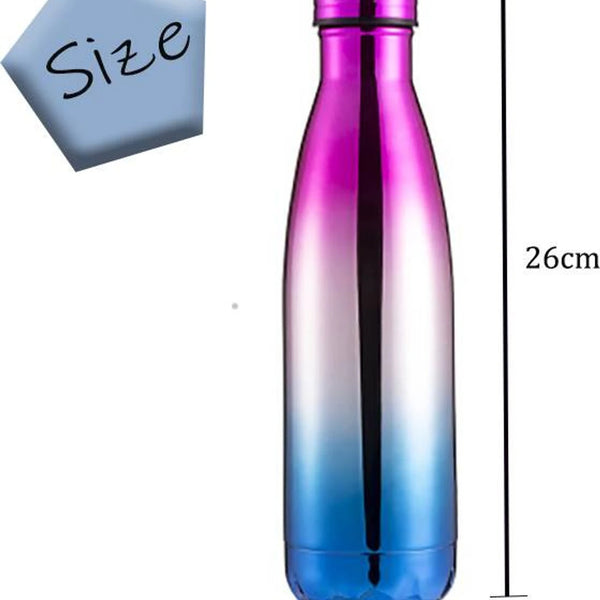 Water Bottle Stainless Steel Thermal Double Layer Vacuum Drinking Bottles Drinkware Flasks Home Office Outdoor Best Gifting Idea for Birthday & Valentines Gift (Random Color - 1 Piece) Brand: Generic