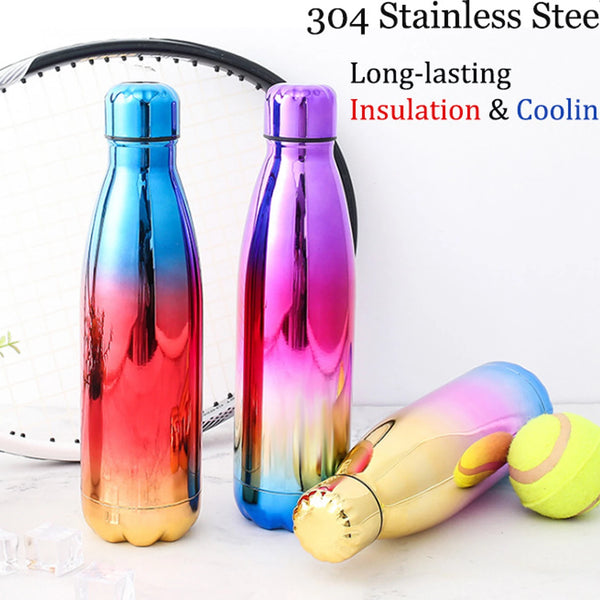 Water Bottle Stainless Steel Thermal Double Layer Vacuum Drinking Bottles Drinkware Flasks Home Office Outdoor Best Gifting Idea for Birthday & Valentines Gift (Random Color - 1 Piece) Brand: Generic