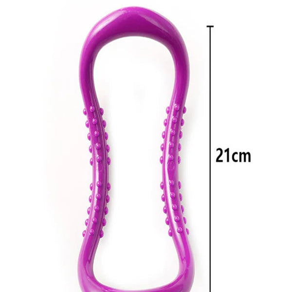 Yoga Ring for Exercise and Stretching | Pilates Fitness Ring for Back Pain Relief, Flexibility & Body Toning | Circle Ring for Yoga Poses, Calf Stretch, Muscle Training & Home Gym Workout Equipment