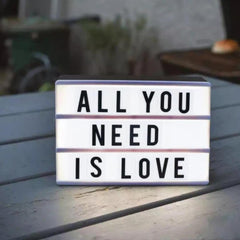 Cinema Light Box with LED Lights | DIY Message Board with Letters & Symbols | Cinematic Light Up Letter Box for Home Decor, Shop Advertising, Parties & Gifts| Boys Girls Valentine Gifts