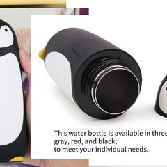 Penguin Glass Water Bottle 300ml