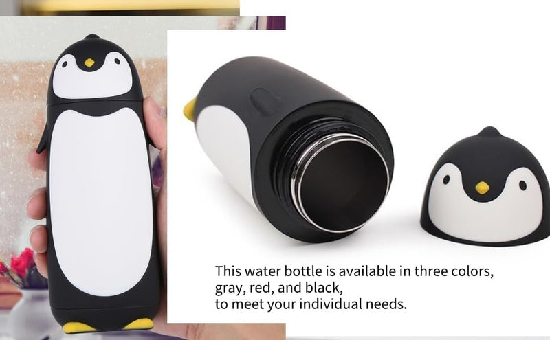Penguin Glass Water Bottle 300ml