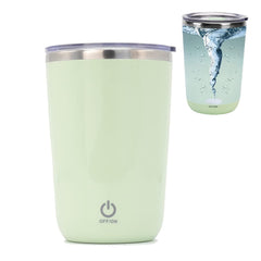 Rechargeable Self Stirring Mug - Magnetic Electric Auto Mixing Stainless Steel Cup for Office/Kitchen/Travel/Home Coffee/Tea/Hot Chocolate