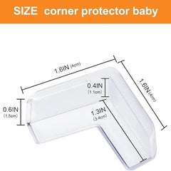Corner Protector for Baby Soft Transparent Table Corner Guards & Edge Protectors for Sharp Edges, Furniture & Bed Corners (4psc)