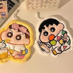 Shinchan Cute Kids Hand Towels with Hanging Loop | Pack of 1