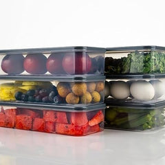 Fridge Storage Boxes Freezer Storage Containers, Container for Kitchen Storage Set, Storage in Kitchen, Vegetable Storage, Draining Crisper Refrigerator Food Box