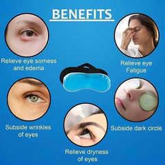 Eye Mask Cooling Gel Eye Cooling Gel Pads Ice Gel Mask Cooling Eyes Ice Eye Mask Pain Relief Redness Eye Gel For Dark Circles Eye Patches for Women and Men