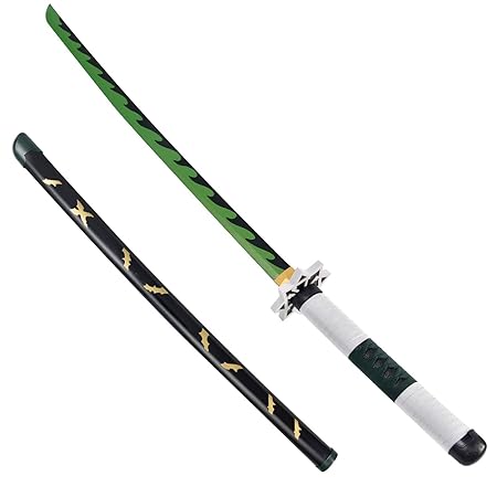 Sanemi Shinazugawa Wooden Sword Life Size Replica Katana
