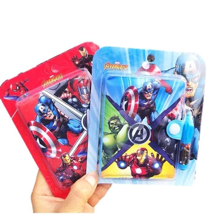 Super Hero Theme Mini Motivational Journal Notebook Diary Positive Mini Notebooks Diary For Kids Small Princess Pocket Diary With Pen &Best Birthday Return Gift For Kids.