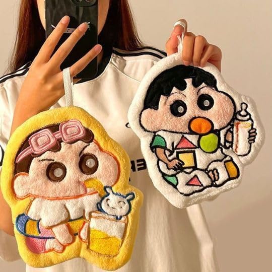 Shinchan Cute Kids Hand Towels with Hanging Loop | Pack of 1
