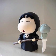 Shinchan Hooded Showpiece Figurine | Decorative Collectible for Home, Office Desk, Car Dashboard | Multicolor Toy Model | Anime Gift for Kids & Fans (Pack of 1)