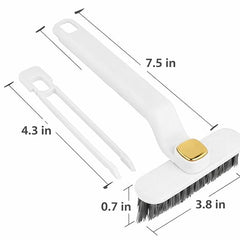 Multi-Function Bathroom Plastic Cleaning Brush,Tiles Cleaning Brush,Hard Bristle Rotating Crevice Gap Cleaning Brushes For Bathroom,Floor Cleaner Brush(Multi Colour)