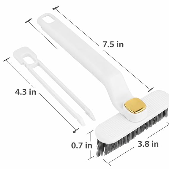 Multi-Function Bathroom Plastic Cleaning Brush,Tiles Cleaning Brush,Hard Bristle Rotating Crevice Gap Cleaning Brushes For Bathroom,Floor Cleaner Brush(Multi Colour)