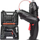 47 in 1 Cordless Electric Screwdriver Set, USB Rechargeable, with Bits and Accessories, Black