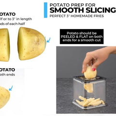 Apex Heavy Duty Potato Chipser & Vegetable Chopper with Dual Blade Set