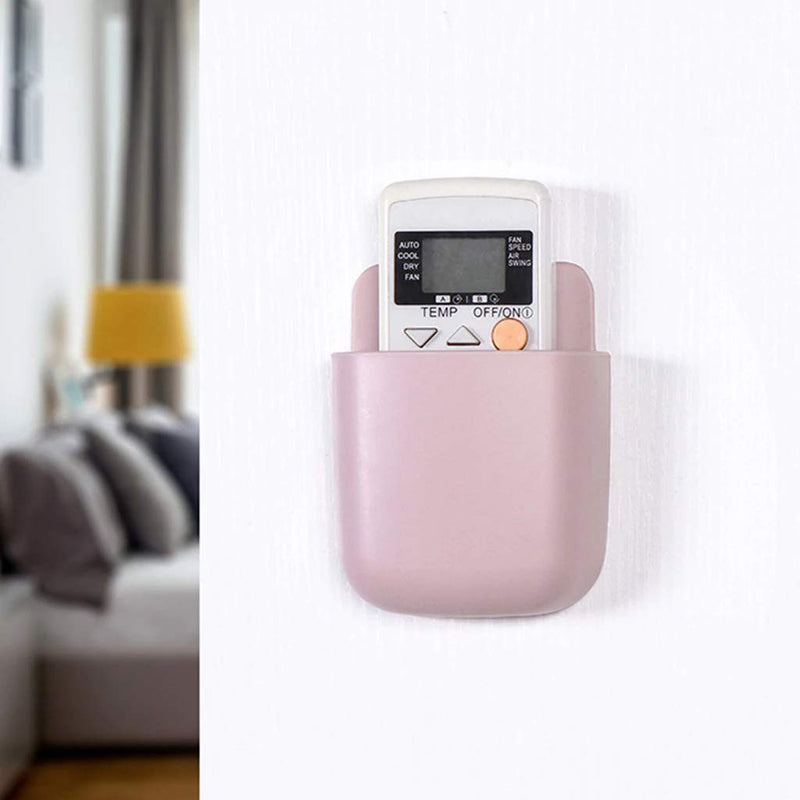 Plastic Multi Purpose Wall Mounted Storage Organizer Stand Plug Holder Case for Remote, Mobile, Phone Charger, Stationary Rack, Toothbrush for Home and Office