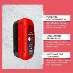 Automotive Oil Film Cleaning Brush, Glass Cleaning Board, Car Glass Oil Film Removal Cleaner, Powerful Windshield Cleaner & Remover, Enhance Visual Effect of Windshield