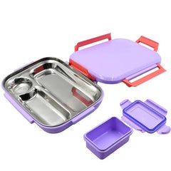 Premium Multi-Compartment Steel Lunch Box for Office, School & Travel