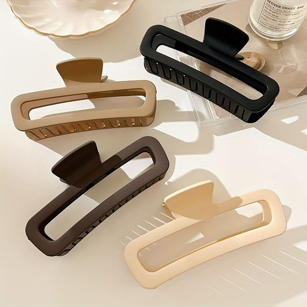 Large Hair Claw Clip In Pastel Colors,Hair Accessories Matte Hair Clips for Women Girls Korean style Hair Clutcher For Thick/Thin Hair Strong Hold Barrette Jumbo Hair Clips