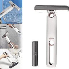 Portable Self-Squeeze Mini Folding Mop for Car Window Cleaner Mini Sponge Mop Window Glass Cleaning Mop Mini Lazy Hand Wash-Free Strong Mop