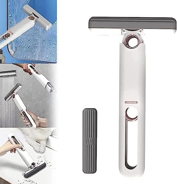 Portable Self-Squeeze Mini Folding Mop for Car Window Cleaner Mini Sponge Mop Window Glass Cleaning Mop Mini Lazy Hand Wash-Free Strong Mop