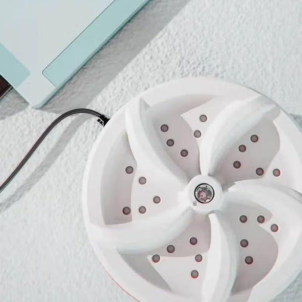 Portable Mini Ultrasonic Washing Machine - 30W USB Mini Turbine Washing Machine for Underwear, Socks, Baby Clothes - Water Saving and Energy Saving and Safe to Use